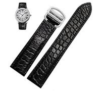 WFRUEDWC STRAP DE MONTRE APPOSIBLE POUR CARTIER CROCODILE CHEMINE DE COURTURE STRAP HOMMES MEN COURVIAU CLACE LONDON Calibo Watch Chain Femmes 20 mm (Couleur: 10 mm fermoir en or, taille: 20 mm)