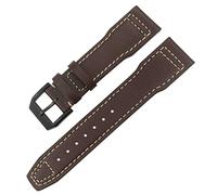 WFRUEDWC Véritable bande de montre en cuir 20/21 / 22 mm ajuste pour IWC Mark XVIII le Petit Prince Pilotu2019S Watch IW3777 IW3270 Brown Cowhide Sangle