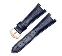 WFRUEDWC Véritable sangle de montre en cuir pour Patek Philippe 5711 5712G Bouard à boucle pliante concave imperméable imperméable.