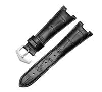 WFRUEDWC Véritable sangle de montre en cuir pour Patek Philippe 5711 5712G Bouard à boucle pliante concave imperméable imperméable.