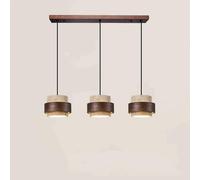 WFRUEDWC Wabi-Sabi Jaune Travertin Pendentif Luminaire Japonais 17CM * 12.5CM Salon E27 Lustres Lampe Suspendue 4 Types Entrée Chambre Salle à Manger Éclairage pour Vitalité Lampe Suspendue en Bois