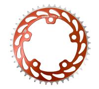 WFS Helix WFS3061-BO Plateau de pédalier 44T 1/8" 110 mm BCD 5 trous pour BMX Old School BMX Single Speed Fixie, Orange