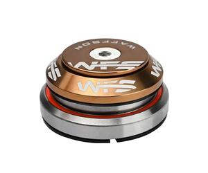 WFS HY638 Jeu de direction conique intégré de 2,8 cm à 3,8 cm pour tubes de tête coniques - Alliage d'aluminium CNC, sans filetage, roulements scellés pour VTT, vélo de ville, vélo de route, VTT et