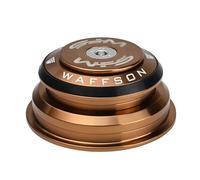 WFS HY713 1-1/8" to 1-1/2" Tapered Semi-Integrated Headset Set for Tapered Head Tubes - CNC Aluminum Alloy, Threadless, Sealed Bearings for Mountain Bike, City, Road Bikes, MTB & BMX, Gold