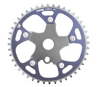 WFS Pulsar Chainring w/Spider Sprocket 44T 1/8" 110mm BCD 5 Arm Hole for Old School Mountain Bike, Road Bikes, MTB and BMX Single Speed Fixie