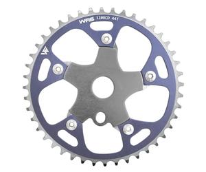 WFS Pulsar Chainring w/Spider Sprocket 44T 1/8" 110mm BCD 5 Arm Hole for Old School Mountain Bike, Road Bikes, MTB and BMX Single Speed Fixie