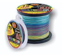 WFT KG 8.0 Fil de pêche tressé, multicolore, tressage 8 brins, 3000 m, 0,14 à 0,26 mm, changement de couleur tous les 10 m, pour eau douce et salée, capacité de charge de 19 à 34 kg (0,16 mm à 22 kg)