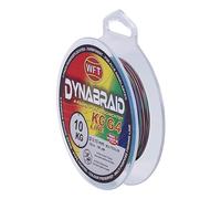 WFT Round Dynabraid G4 Fil de pêche tressé, multicolore, fibre UHMPE, système de changement de couleur, pour la pêche au lancer et la pêche en mer profonde, 300 m, 0,10 mm-0,35 mm, charge maximale 10