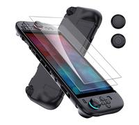 WFTE Coque TPU Compatible avec Nintendo Switch 2 Model 2025 avec Protection Écran, Étui Nintendo Switch 2 Ecran Verre Trempé*2, 2 Thumb Grip Caps, Joy Con Joysticks Résistant Aux Rayures