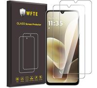 WFTE [Lot de 2 Verre Trempé pour Motorola Moto G06/G06 Power, 0,26mm Film de Protection D'écran avec Haute Transparence à 99%, Anti-trace Protecteur avec Dureté 9H Glass pour Motorola G06