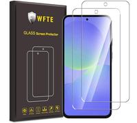 WFTE [Lot de 2 Verre Trempé pour Samsung Galaxy A36 5G, 0,26mm Film de Protection D'écran avec Haute Transparence à 99%, Anti-Trace Protecteur avec Dureté 9H Glass pour Galaxy A36/A56/S24 FE