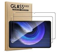 WFTE [Lot de 2 Verre Trempé pour Xiaomi Pad 6, 0,26mm Film de Protection d'écran avec haute transparence à 99%, Anti-trace Protecteur avec Dureté 9H Glass