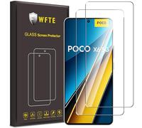 WFTE [Lot de 2 Verre Trempé pour Xiaomi Poco X6 5G, 0,26mm Film de Protection D'écran avec Haute Transparence à 99%, Anti-trace Protecteur avec Dureté 9H Glass