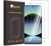 WFTE [Lot de 2 Verre Trempé pour Xiaomi Redmi Note 13 5G/Xiaomi Redmi Note 14S 4G, 0,26mm Film de Protection D'écran avec Haute Transparence à 99%, Anti-trace Protecteur avec Dureté 9H Glass