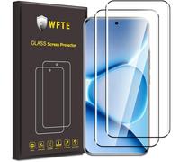 WFTE [Lot de 2 Verre Trempé pour Xiaomi Redmi Note 15 Pro Plus 5G, 3D Couverture Complète Film de Protection D'écran,Anti-traceProtecteur avec Dureté 9H Glass pour Redmi Note 15 Pro+ 5G (Noir)