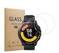WFTE [Lot de 2 Verre Trempé pour Xiaomi Watch S1 Active, 0,26mm Film de Protection d'écran avec haute transparence à 99%, Anti-trace Protecteur avec Dureté 9H Glass
