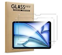 WFTE [Lot de 2 Verre Trempé pourApple iPad Air 11" M4 2024/7th M3 2025/Air 4th M2, 0,26mm Film de Protection D'écran avec Haute Transparence à 99%, Anti-trace Protecteur avec Dureté 9H Glass