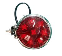 WFUT3G Clignotant Lampe Feu Arrière LED Rouge Pour Moto De Freinage Direction Stop Abat-jour Rouge/noir Rétro En Métal 12V