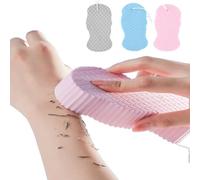 WFWJ Lot de 3 éponges de bain exfoliantes magiques 3D super douces pour adultes et enfants et femmes enceintes, réutilisables (bleu + rose + gris)