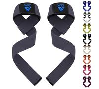 WFX Sangles d'haltérophilie rembourrées en néoprène pour Gym, entraînement croisé - Sangles d'haltérophilie - Fitness - Musculation - Exercice de Puissance - pour Homme et Femme