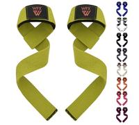 WFX Sangles d'haltérophilie rembourrées en néoprène pour Gym, entraînement croisé - Sangles d'haltérophilie - Fitness - Musculation - Exercice de Puissance - pour Homme et Femme