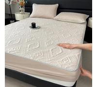 WFXXZL Drap-Housse Extensible Bohemian rafraîchissant, protège-Matelas Ultra-Doux, literie Soyeuse et Respirante(Khaki,Twin XL)