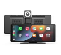 WFYBMB Carplay Voiture pour Honda Stream 2001-2007, Écran CarPlay Portable 10.26" avec Dash Cam 4K et Caméra de Recul 1080P avec Bluetooth, FM, AUX