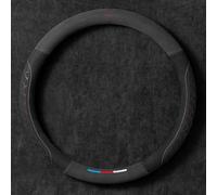 WFYBMB Couvre Volant Voiture pour BMW 3 Series 320 325 328 330, Housse de Volant de Voiture Durable Souple Antidérapant Respirant, Volant de Voiture Protection,B-O