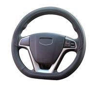WFYBMB Couvre Volant Voiture pour Renault Talisman Thalia Trafic Twingo Zoe, Respirante Antiderapante, Résistant Microfibre Cuir Couvre, Protection Volant Voiture, Entretien Facile,Black D