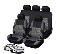 WFYBMB Housse Siege Voiture pour Citroen DS3/DS3 Racing/DS3 Cabrio/DS4/DS5/DS3 Crossback/DS 4S, Housses de Siège de Voiture Imperméable Et Respirant Amovible Confortable Protecteurs de Siège