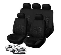 WFYBMB Housse Siege Voiture pour Ford Ecosport 2012 2013 2014 2015 2016 2017 2018 2019, Housses de Siège de Voiture Imperméable Et Respirant Amovible Confortable Protecteurs de Siège,A-Black