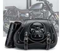 WFYBMB Sac Moto Etanche pour Harley Davidson Iron 883 2020-2022, Sacoche Moto Laterale Imperméable, Sacoche Moto Style Vintage en Cuir, Sacoche De Selle Moto Accessoires,B