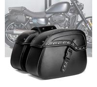 WFYBMB Sac Moto Etanche pour Rebel 500 300 CMX500 CMX300 CMX, Sacoche Moto Laterale Imperméable, Sacoche Moto Style Vintage en Cuir, Sacoche De Selle Moto Accessoires,B