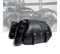 WFYBMB Sac Sacoche Moto Etanche pour Harley Davidson Iron 883 2020-2022, Style Vintage en Cuir, Accessoire de Selle