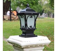 WFZRXFC AC rétro éclairage extérieur en verre dépoli abat-jour translucide post lampe étanche à la pluie et à la rouille décoration colonne phare adapté à la lampe de paysage de jardin de pont mural d