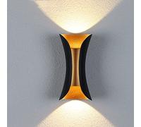 WFZRXFC Applique Murale à LED pour l'extérieur simplicité Lumière de Patio étanche IP65 Conception Lumineuse à Double tête vers Le Haut et vers Le Bas Applique Corps de Lampe en Aluminium givré