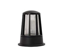 WFZRXFC Lampadaire extérieur en forme de perle E27 en aluminium noir Lampadaire étanche et antirouille Lanterne de poteau de cour minimaliste moderne adaptée à la lanterne de poteau d'éclairage de can