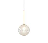 WFZRXFC Lampes suspendues minimalistes en Verre Rond Éclairage Suspendu intérieur Minimaliste Moderne à tête Unique Chambre à Coucher Salon Cuisine Plafonnier (Plusieurs Tailles Disponibles)