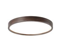 WFZRXFC LED près des plafonniers luminaire en Bois plafonnier Rond luminaires encastrés Montage Noyer pour Cuisine, Couloir, Salle de Bain, Cage d'escalier étanche IP65 plafonniers