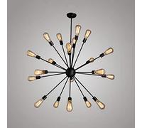 WFZRXFC Plafonnier Semi-encastré de Style Industriel rétro américain Lampe Suspension intérieure Noire