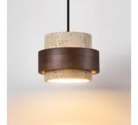 WFZRXFC Wabi Sabi Style Travertin Suspension Nordique Intérieur Pierre Suspendue Lumières Rétro Industriel Usage Domestique Lustre Chambre Étude Salon Fond Éclairage Mural