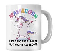 WG - Mug Mamacorn Mum - Mug licorne drôle - Cadeau d'anniversaire pour maman, comme une maman normale, mais plus génial