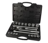 WGB Malette de clés à douille 3/4" - 21 pièces dans un coffret plastique