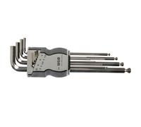 WGB Set de clés mâles 6 pans à tête boule 9 pièces, 1,5-10 mm