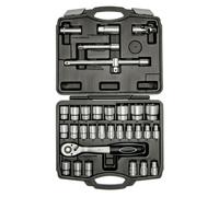 WGB Set de douilles 1/2" 32 pcs. dans un coffret plastique, BASIC+