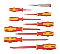 WGB Set de tournevis VDE - 9 pièces DIN ISO 2380, DIN ISO 8764