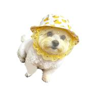 WGBOSMG Chapeau de soleil pour chien avec filet sur le devant pour la défense solaire et fonction anti-mastication, parfait pour les activités de plein air
