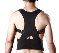 WGE Correcteur De Posture Magnétique Réglable pour Hommes Et Femmes/Dos De Taille Et Sangle De Soutien D'épaule/Soulagement De Douleur/Améliorer La Mauvaise Posture,M