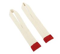 WGFOIP 1 Paire de Dragonnes de Levage, pour la Musculation, L'haltérophilie, la Musculation, la, la Sangle de Levage de Poids, le Support de Poignet (Blanc)