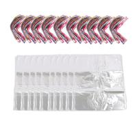 WGFOIP 100pcs Sacs-cadeaux Transparents Clairs, Sacs de Faveur de Fête de Vacances avec un Beau Ruban pour les Collations Décor de Mariage